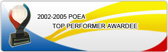 2002-2005 POEA Top PErformer Awardee
